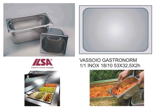 Bacinella gastronomica acciaio - bacinella,